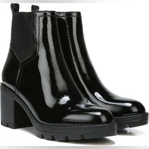 Naturalizer Verney 2 Water Repellent Booties - Glossy Black